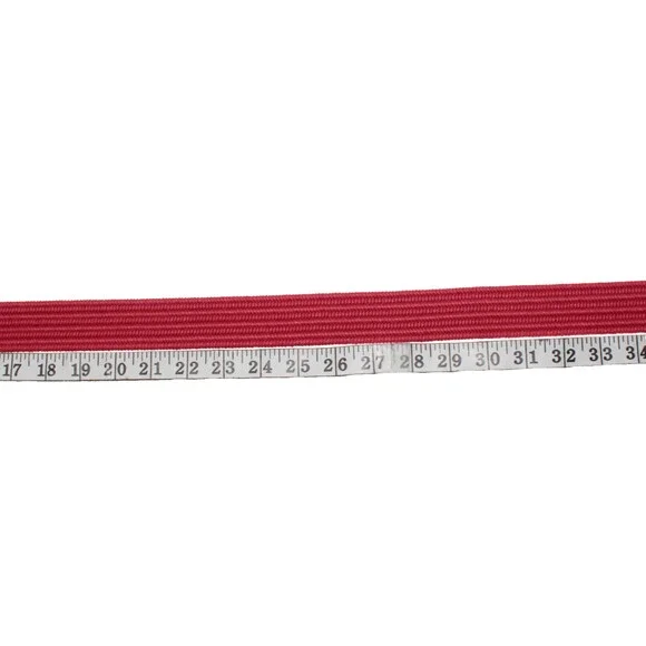 Torino NWT Braided Belt Size 32 US in Solid Red With Brown